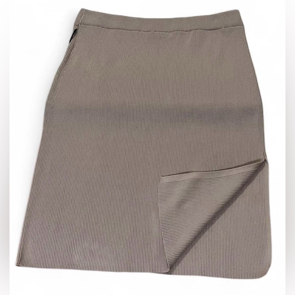 2/$30 Ava & Viv Classic Brown Pencil Skirt Sz XXL Ribbed Textured Knitted - Picture 5 of 8